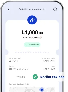 Celular mostrando la app Poket con pantalla de Voucher digital