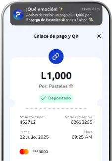 Celular mostrando la app Poket con pantalla de Voucher digital