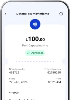 Celular mostrando la app Poket con pantalla Voucher digital